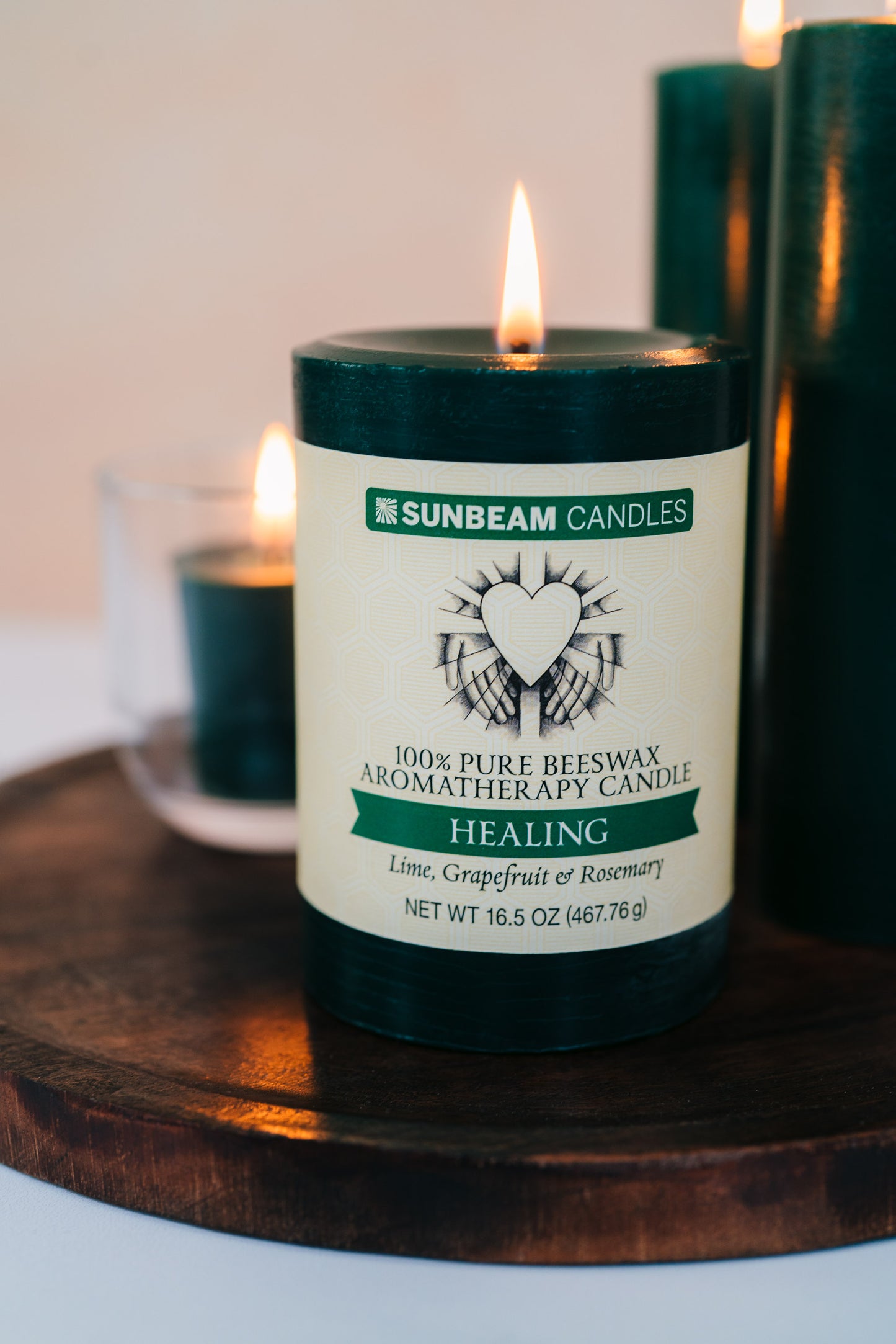 Sunbeam Candles Healing Candle Pillar 3x4