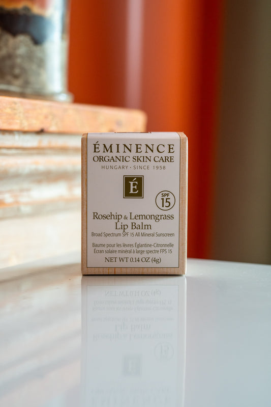 Eminence Organic Skin Care Rosehip & Lemongrass Lip Balm SPF 15