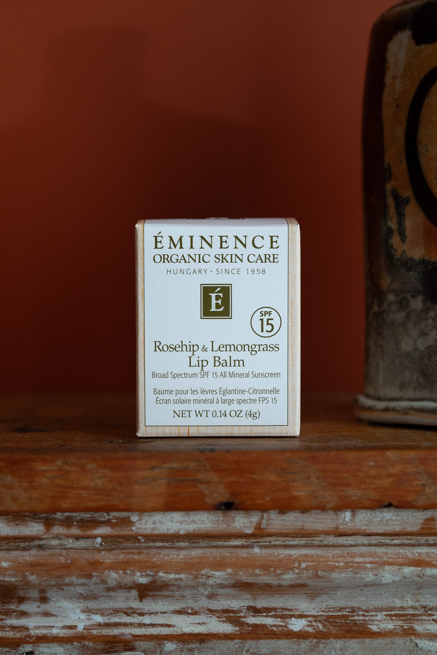 Eminence Organic Skin Care Rosehip & Lemongrass Lip Balm SPF 15