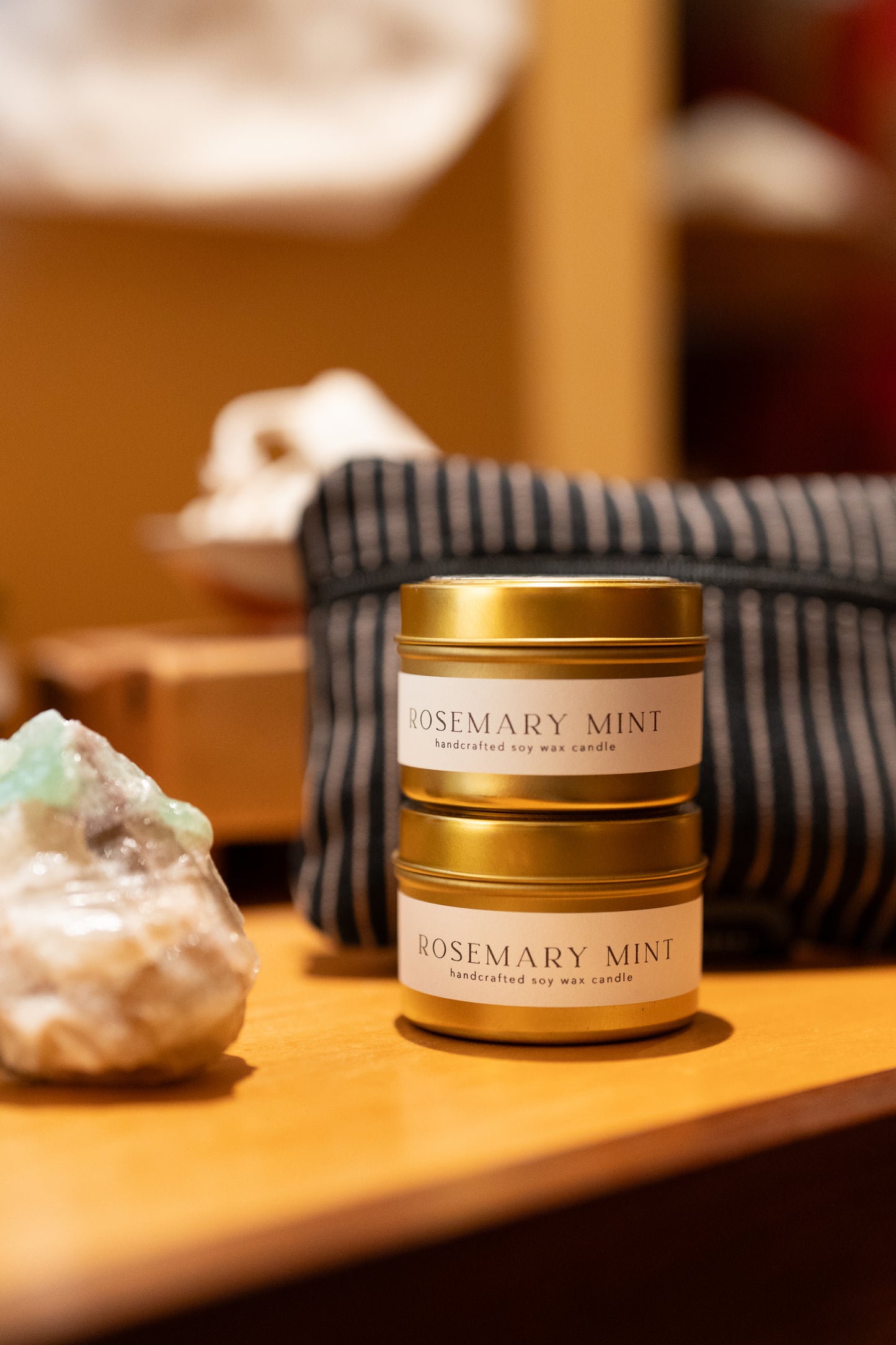 Tin Soy Candle - Rosemary Mint